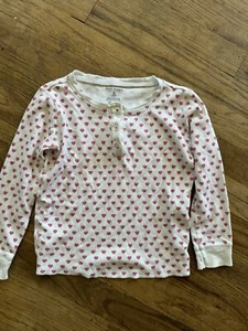 Roller Rabbit Girls Heart Cotton Pajama Top, Size 6 - Picture 1 of 4