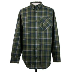 Alaskan Hardgear Duluth Trading Mens M Green Flannel Shirt Wool Blend - Picture 1 of 12