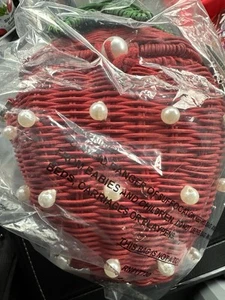Kate Spade New York x Target - Pearl Embellished Strawberry Basket Bag | IN HAND - Picture 1 of 3