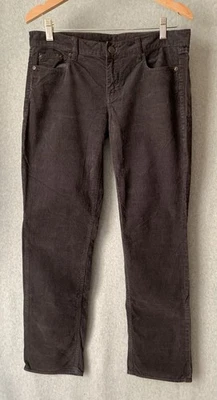 J Crew Womens City Fit Corduroy Pants Sz 29S Dark Brown Low Rise Slim Leg Retro - Image 1 of 4