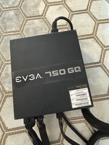EVGA 750 GQ 750W Semi Modular Power Supply - Fully Working - Afbeelding 1 van 2