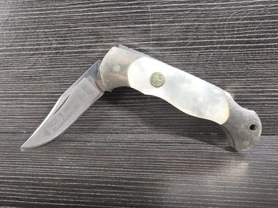 Cuchillo Plegable Madreperla Boker Solinger Bloqueo Hecho en Solingen Alemania Foto 1 de 4