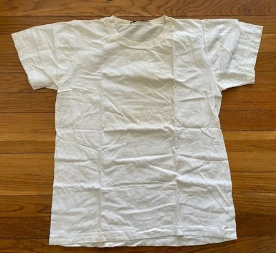 Vintage 70's 80's Blank White T Shirt Medium / Large Grunge - Image 1 of 4
