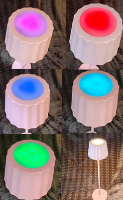 Casalux LED RGB+Warmweiß 3in1 Tischlampe, dimmbar, Farbwechsel, USB Akku, neu - Bild 1 von 4