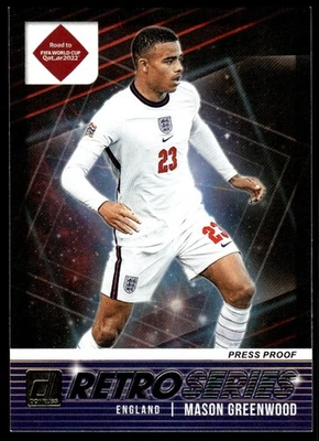 2022 Donruss Retro Series Mason Greenwood England #17 - Image 1 of 2