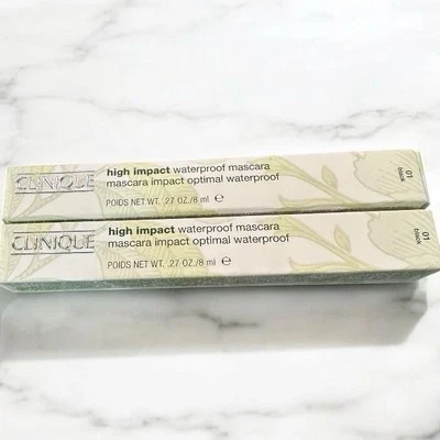 2 Clinique High Impact Full Size Volume Mascara Waterproof  01 Intense Black - Image 1 of 4