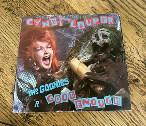 RARE 45 RPM RECORD: Cyndi Lauper The Goonies R Good Enough w/ Pic Sleeve-VG++ - Bild 1 von 6