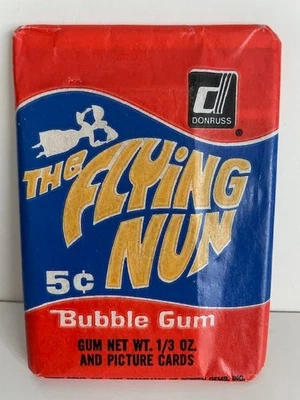 Donruss Flying Nun 1968 paquete de cera raro Foto 1 de 2