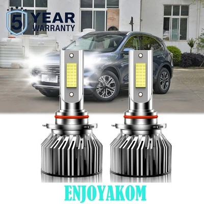 Faros LED para coche Ford Escape 2013-2021 bombilla haz alto 6000K blanco brillante Foto 1 de 4