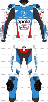 Aprilia Motocicleta Carreras Cuero Motociclista Traje Para Hombre Motocicleta Montar Deportes Armadura Foto 1 de 4