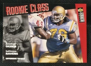 1996 Upper Deck Jonathan Ogden Collectors Choice Rookie Class RC No. 4 Ravens - Picture 1 of 7