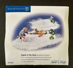 Department 56 Angels In The Snow Set of 2 Pieces Snow Village 1999 In Org Box - Picture 1 of 14