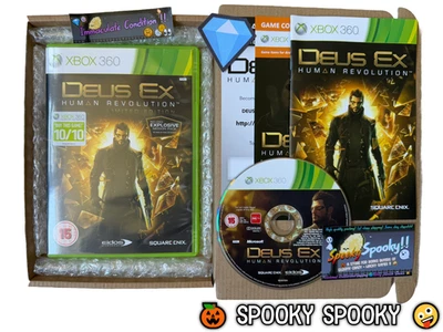 Deus Ex Human Revolution XBOX 360 - UK PAL Immaculate CIB with Natural Disc - Image 1 of 4