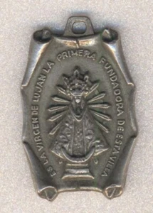 "Medalla Italia Cristianismo Religioso Virgen de Luján 1 1/4"" x 3/4" - Imagen 1 de 2