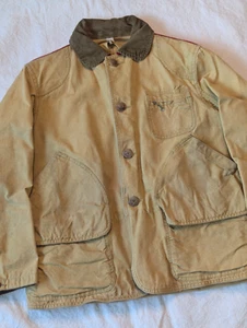 American Field Vintage 60s/70s Canvas Pocketed Red Back Hunting Jacket Large - Picture 1 of 12