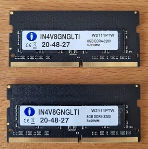 16GB DDR 4 SODIMM 3200 2x8GB Kit IN4V8GNGLTI - Picture 1 of 1