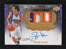 2007 Upper Deck Chronology Player Initials /25 Steve Nash #SIT-SN Patch Auto HOF