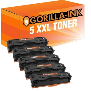 5 Toner XXL für HP Color LaserJet Pro MFP M 281 FDN M 281 FDW M 281 FW 203 X - Photo 1/12
