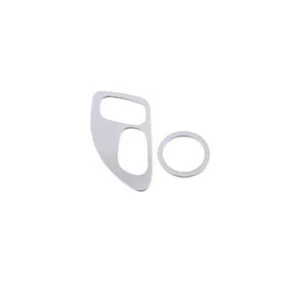 For Cadillac CT4 2020-2022 Silver Steel Seat Button Handle Panel Cover Trim 2PCS - Imagen 1 de 6