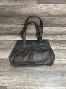 Vintage Fossil Brown Pebbled Leather Shoulder Bag Handbag Purse - Picture 1 of 23