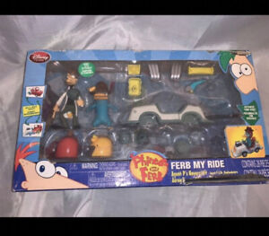 VERY RARE 2010 Disney Phineas and Ferb: Ferb My Ride PlaySet Not Complete Set