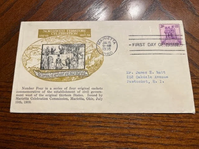 US First Day Cover - Scott 837- Grandy cachet: Mellone 837-2d - Image 1 of 1