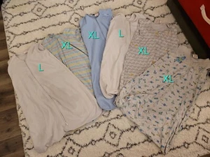 Halo Baby Fleece Sleep Sack Size XL And L Lot - Picture 1 of 3