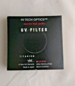 Hi Tech Optics UV Filter Titanium Ultra Thin 28 mm in box Japan  - Picture 1 of 7