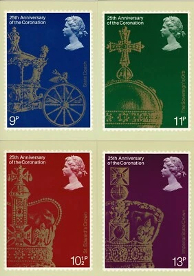 PHQ 29 (4). 25th Anniversary of Coronation. Unused/Mint. - Image 1 of 4