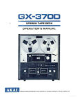 Akai GX-370D Magnetofon Instrukcja obsługi