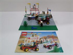 Lego Town set 6551 Checkered Flag 500 * 100% COMPLETE! * city race car