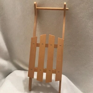 Vintage Wooden Unfinished Sled 12 x 4 x 1 Hobbies Crafts Christmas Decorations - Picture 1 of 4