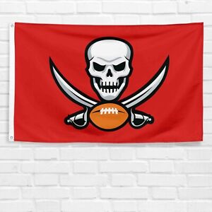 Tampa Bay Buccaneers 3x5 ft Flag NFL Super Bowl Champions Bucs Skull Banner