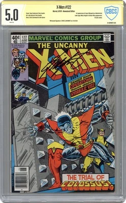Uncanny X-Men #122N CBCS 5.0 Newsstand Witnessed Sig Claremont 1979 - Image 1 of 2