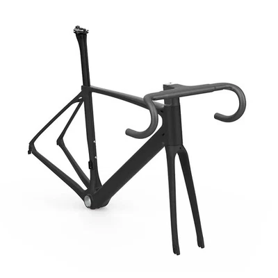Carbon Road Bike Climbing Frame Disc Brake Bicycle Integrated Handlebar Frameset - Image 1 of 4