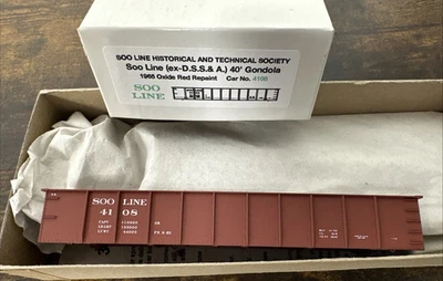 ACCURAIL HO Kit - Soo Line Historical Society - 40' Gondola #4108 Ex-DSS&A NIB! - Image 1 of 4