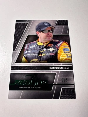 2014 Press Pass Redline NASCAR Brendan Gaughan Green Foil /5 SSP #63 - Image 1 of 2