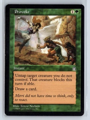 (4X) Provoke Stronghold Common – MTG Magic the Gathering Card - Image 1 of 4