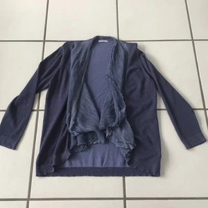 Leichte Damen Strickjacke Longjacke ohne Verschluss mit Schalkragen Gr. 46 - Bild 1 von 6