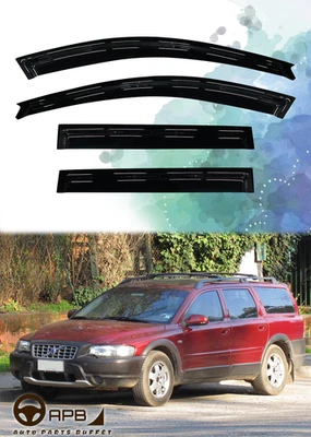 For Volvo XC70 2000-2007 Deflector Window Visors Guard Vent Weather Shield - Image 1 of 4