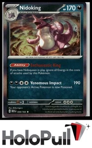 Pokemon SV: Escarlata y Violeta 151 Nidoking #034/165 Raro - Imagen 1 de 2