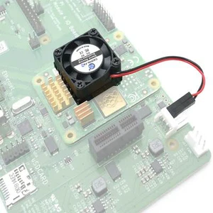 Ventilateur de refroidissement silencieux dissipateur thermique pour Raspberry Pi 4B 3B+ 3B Plus module de calcul 4 CM4 - Photo 1/6