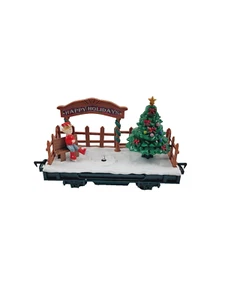 Eztec G Gauge North Pole Express Train Coal Car, Christmas Model, Red/Green - Picture 1 of 6