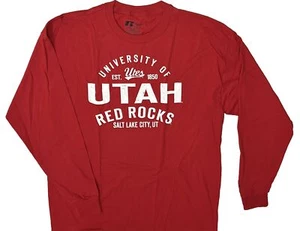 Russell University of Utah Gymnastics Red Rocks Red Long Sleeve Shirt Size XL - Picture 1 of 4