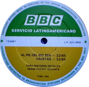 BBC LATIN AMERICA - AL PIE DEL BIG BEN - HOWARD JONES / EURYTHMICS- 22/85 - Imagen 1 de 3