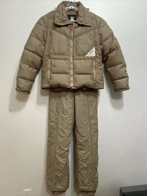 Комплект винтажный лыж куртка снег пуховик пальто + брюки голова США женщин большой полный молнии - Изображение 1 из 4