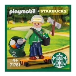 PLAYMOBIL X STARBUCKS Corea Edizione Limitata Buddy Peter Figura 71781 Merci - Foto 1 di 7