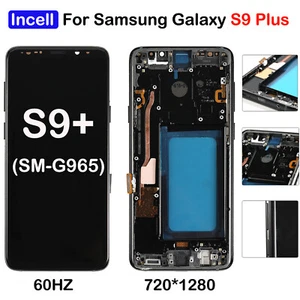 For Samsung Galaxy S9+ Plus G965U/W LCD Display Screen Replacement Black Frame - Picture 1 of 8