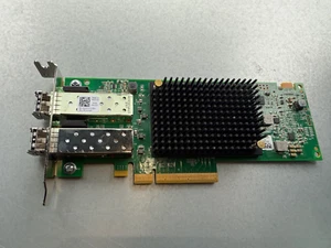 Dell LPE35002 4VDY3 double port 32 GbE fibre canal HBA PCIe profil bas avec SFP - Photo 1/2