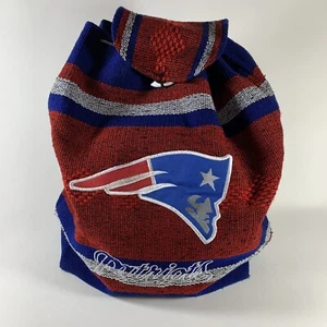 New England Patriots Woven Mexican Baja Backpack Tote, Embroidered - Picture 1 of 11